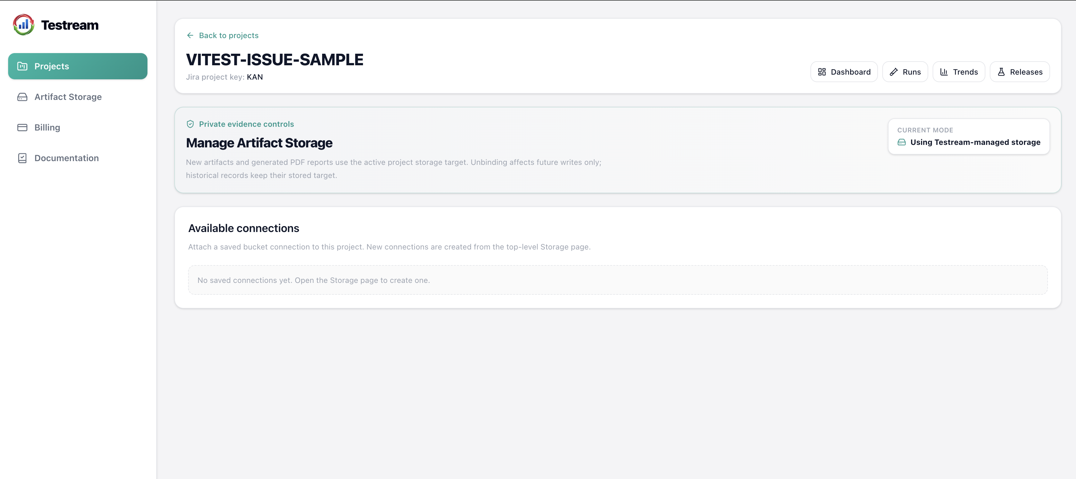 Project-Storage-Testream-Managed