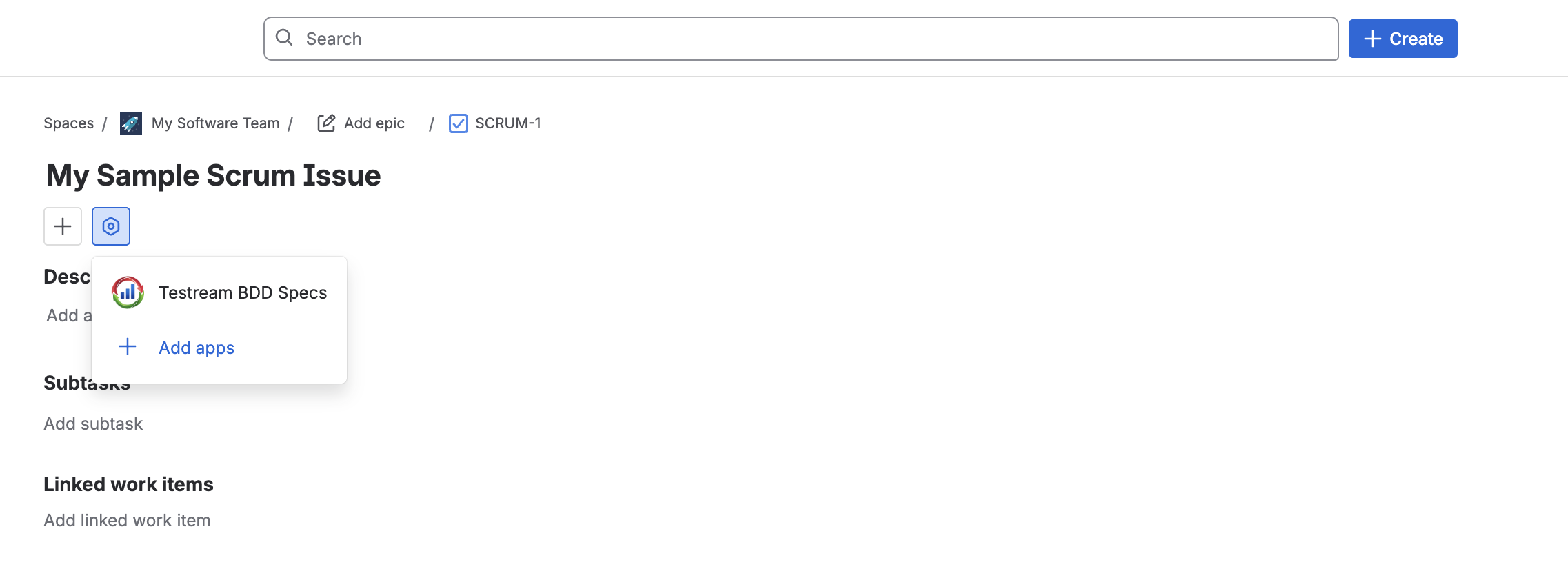 Add Testream BDD Gherkin Specs